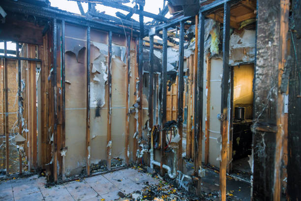 Professional Fire Damage Repair technician working in Weed, CA